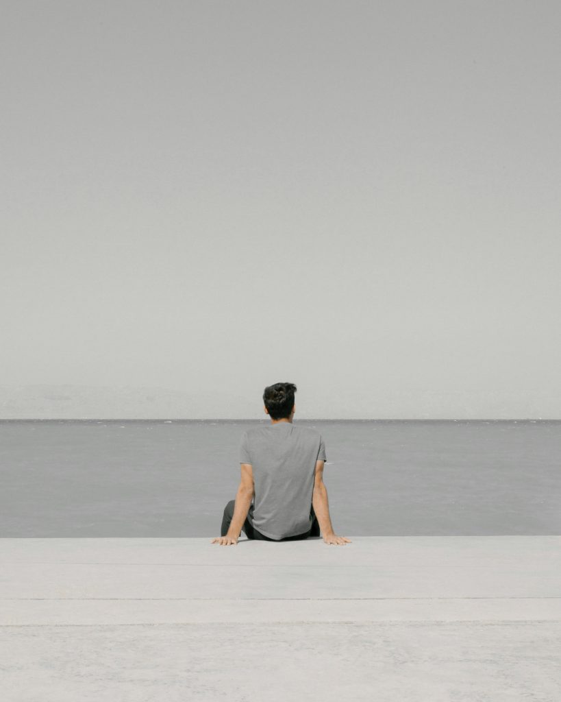 person thinking about couples counselling