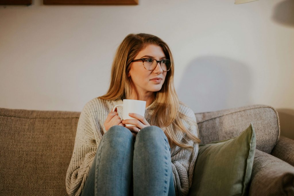 Woman reflecting on her relationships during individual relationship counselling on the Mornington Peninsula